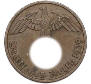 2 рейхспфеннига 1939 года D Германия — Фото №1