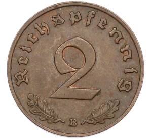 2 рейхспфеннига 1938 года B Германия — Фото №2