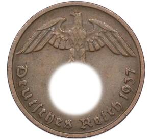 2 рейхспфеннига 1937 года D Германия — Фото №1