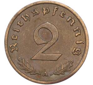 2 рейхспфеннига 1938 года A Германия — Фото №2