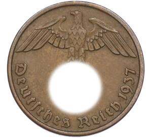 2 рейхспфеннига 1937 года D Германия — Фото №1