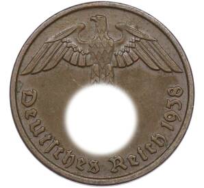 2 рейхспфеннига 1938 года D Германия — Фото №1