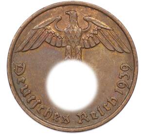 2 рейхспфеннига 1939 года G Германия — Фото №1