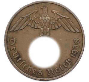 2 рейхспфеннига 1938 года F Германия — Фото №1