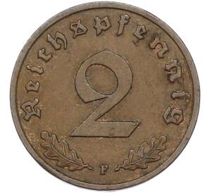 2 рейхспфеннига 1938 года F Германия — Фото №2