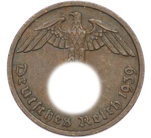 2 рейхспфеннига 1939 года F Германия — Фото №1