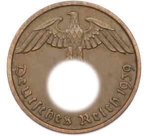 2 рейхспфеннига 1939 года D Германия — Фото №1