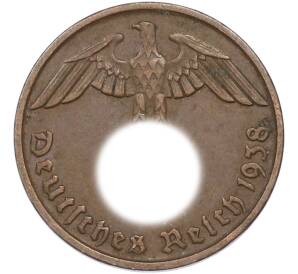 2 рейхспфеннига 1938 года D Германия — Фото №1