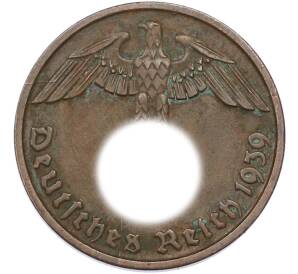 2 рейхспфеннига 1939 года D Германия — Фото №1