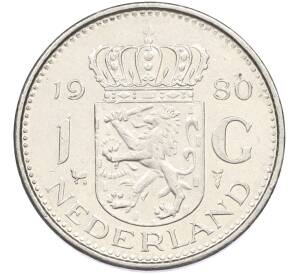 1 гульден 1980 года Нидерланды — Фото №1