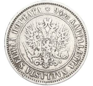 1 марка 1874 года Русская Финляндия — Фото №2