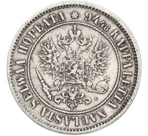 1 марка 1890 года Русская Финляндия — Фото №2