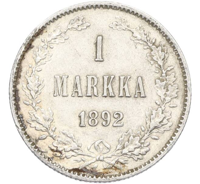 Монета 1 марка 1892 года Русская Финляндия (Артикул: M1-66557) — Фото №1