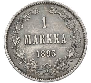 1 марка 1893 года Русская Финляндия — Фото №1