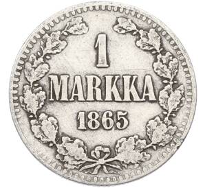 1 марка 1865 года Русская Финляндия — Фото №1