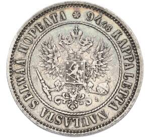 1 марка 1890 года Русская Финляндия — Фото №2