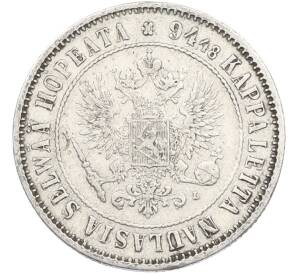1 марка 1890 года Русская Финляндия — Фото №2