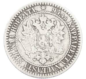 1 марка 1865 года Русская Финляндия — Фото №2
