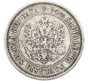 1 марка 1874 года Русская Финляндия — Фото №2