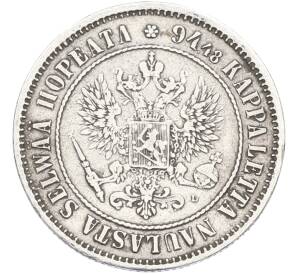 1 марка 1890 года Русская Финляндия — Фото №2