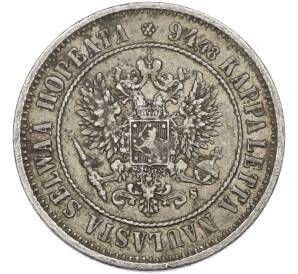 1 марка 1874 года Русская Финляндия — Фото №2