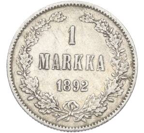 1 марка 1892 года Русская Финляндия — Фото №1
