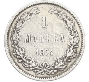 1 марка 1874 года Русская Финляндия — Фото №1