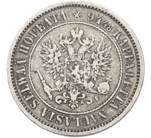 1 марка 1874 года Русская Финляндия — Фото №2