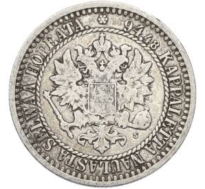 1 марка 1866 года Русская Финляндия — Фото №2