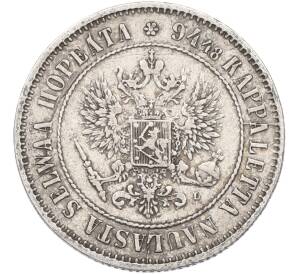 1 марка 1890 года Русская Финляндия — Фото №2