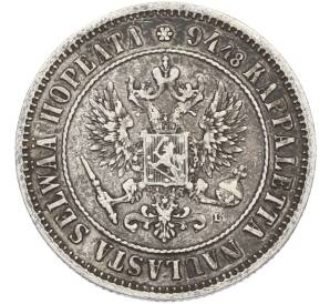 1 марка 1890 года Русская Финляндия — Фото №2