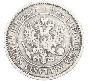 1 марка 1874 года Русская Финляндия — Фото №2
