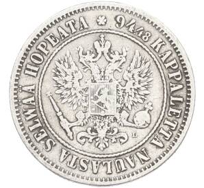 1 марка 1890 года Русская Финляндия — Фото №2