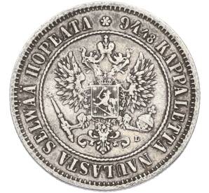 1 марка 1890 года Русская Финляндия — Фото №2