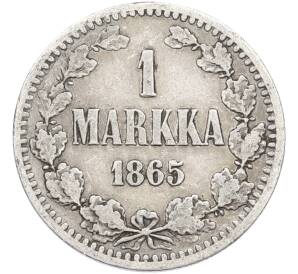 1 марка 1865 года Русская Финляндия — Фото №1