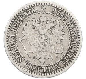 1 марка 1865 года Русская Финляндия — Фото №2