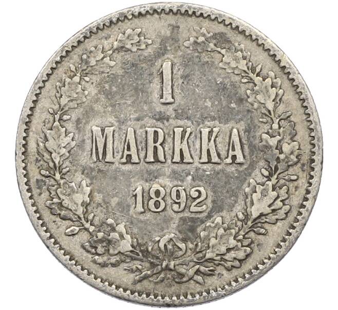 Монета 1 марка 1892 года Русская Финляндия (Артикул: M1-66611) — Фото №1