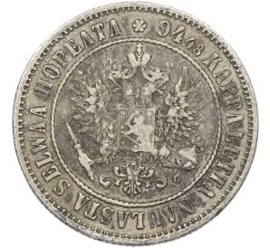 1 марка 1892 года Русская Финляндия — Фото №2