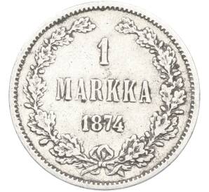 1 марка 1874 года Русская Финляндия — Фото №1