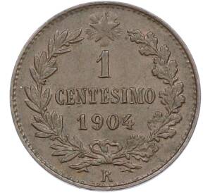 1 чентезимо 1904 года Италия — Фото №1
