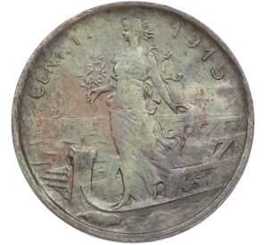 1 чентезимо 1915 года Италия — Фото №1