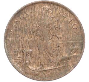 1 чентезимо 1910 года Италия — Фото №1