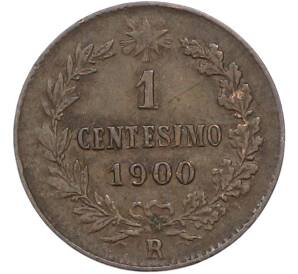 1 чентезимо 1900 года Италия — Фото №1