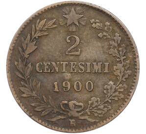 2 чентезимо 1900 года Италия — Фото №1