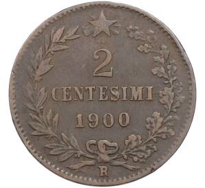 2 чентезимо 1900 года Италия — Фото №1