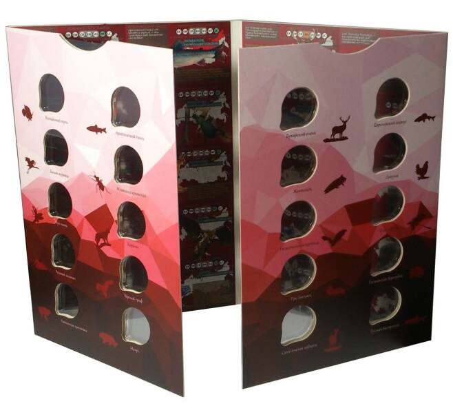 Альбом для монетовидных жетонов ММД 5 червонцев «Красная книга» (часть 1)