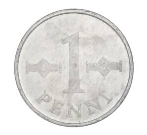 1 пенни 1971 года Финляндия — Фото №2