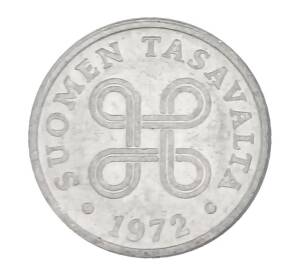 1 пенни 1972 года Финляндия — Фото №1