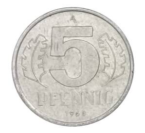 5 пфеннигов 1968 года A Восточная Германия — Фото №1