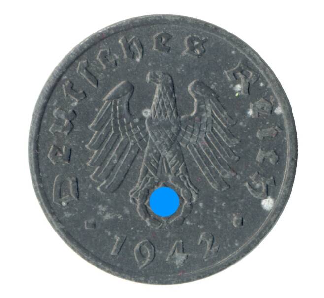 Монета 1 рейхспфенниг 1942 года A Германия (Артикул M2-35577)